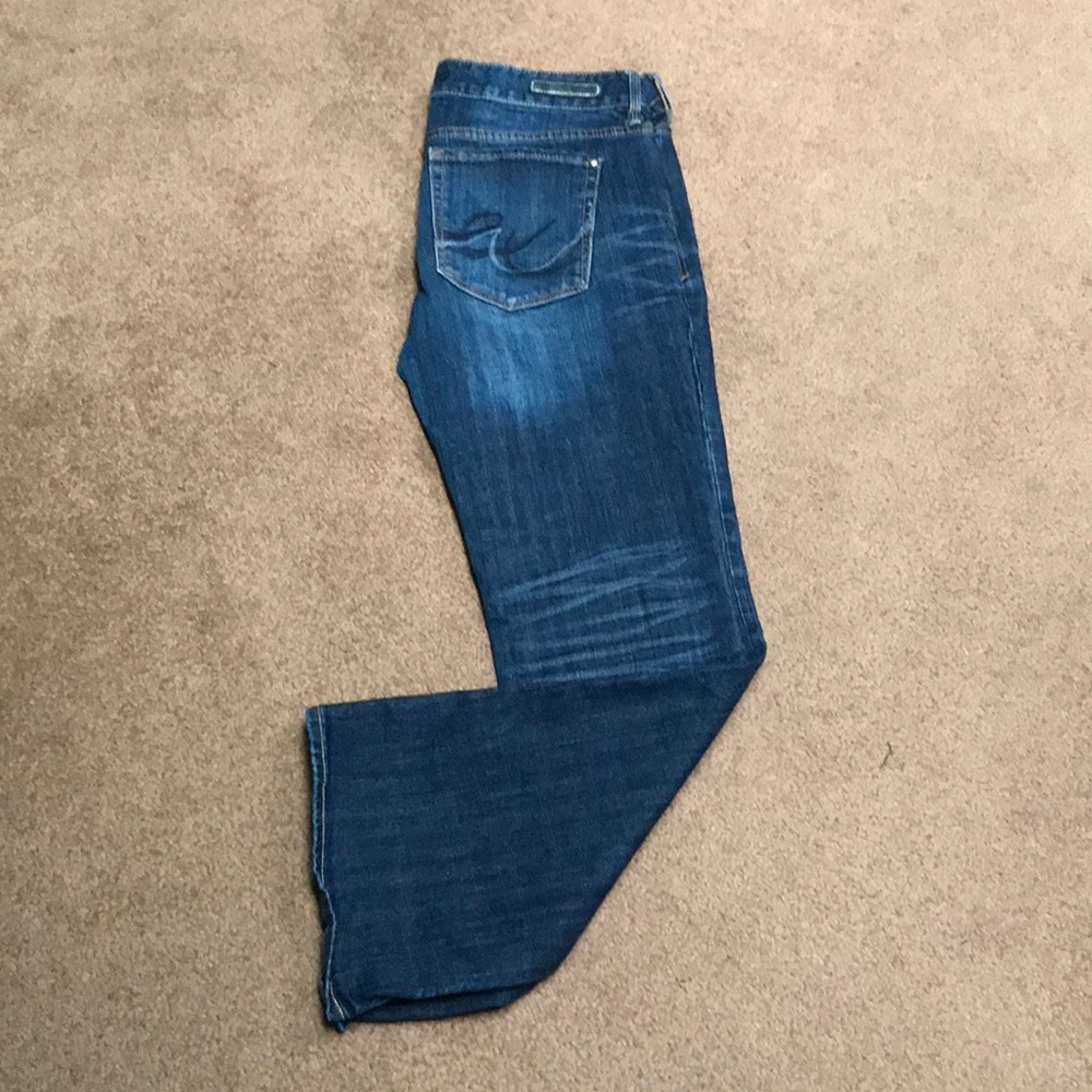 Express low rise jeans.
